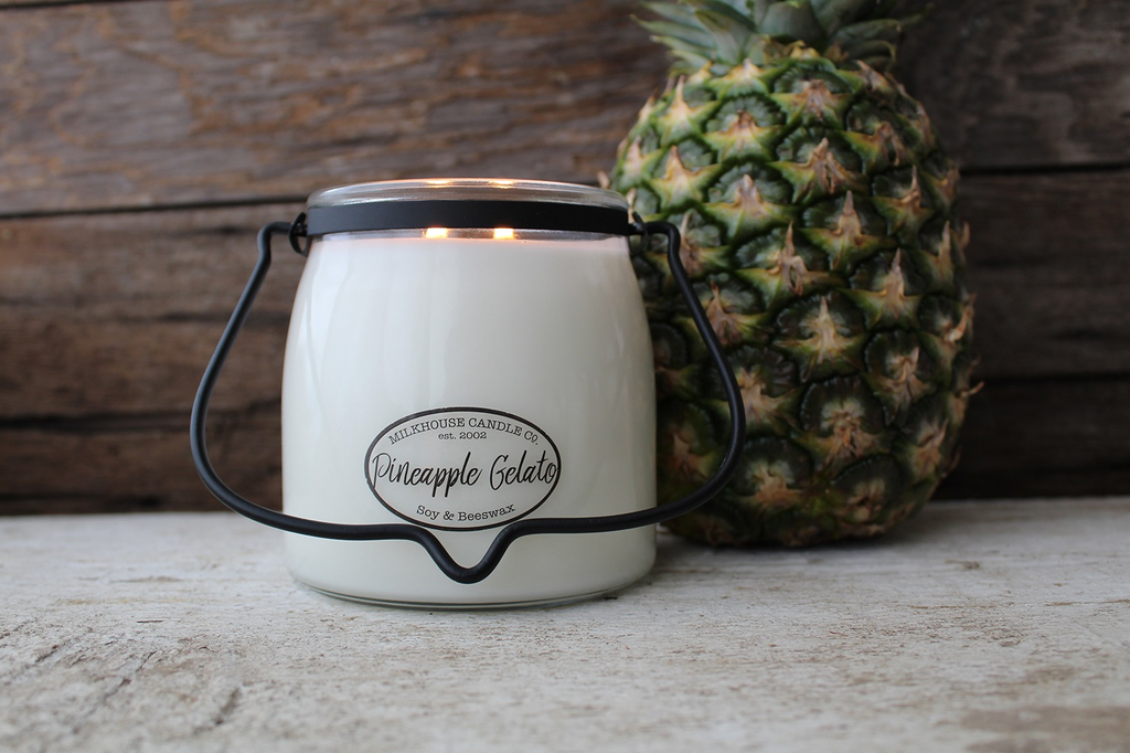Butter Jar 16 oz:  Pineapple Gelato