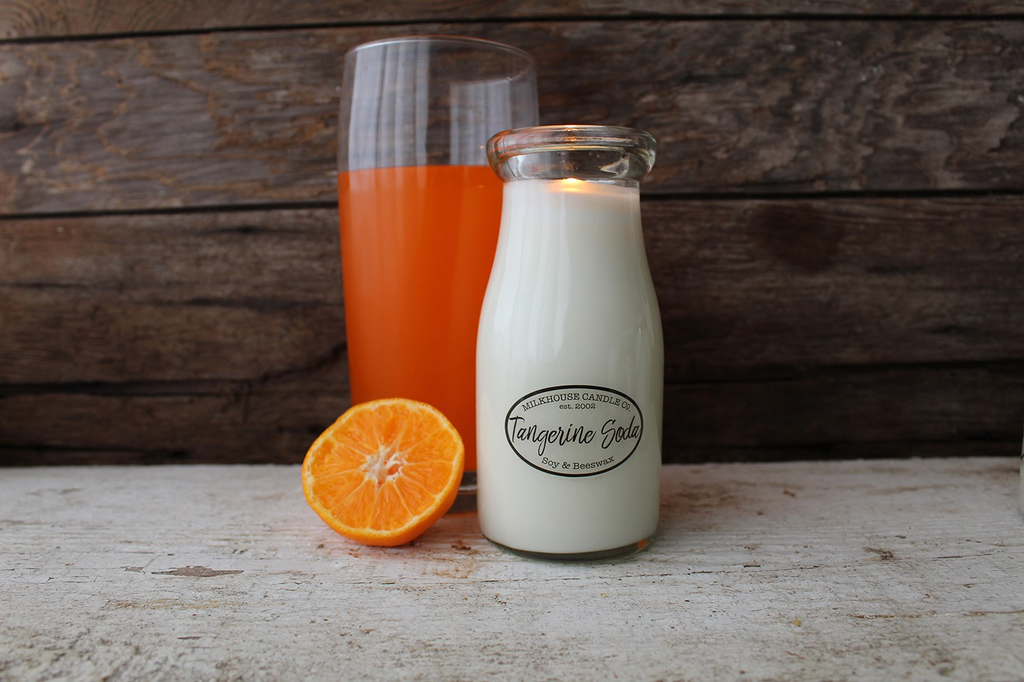 Milk Bottle:  Tangerine Soda