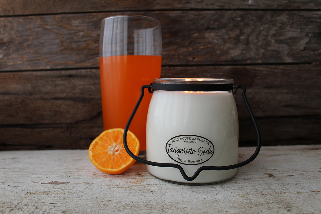 Butter Jar 16 oz:  Tangerine Soda