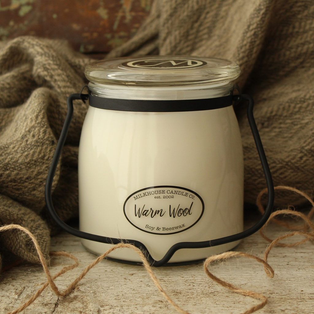 Butter Jar 16 oz:  Warm Wool
