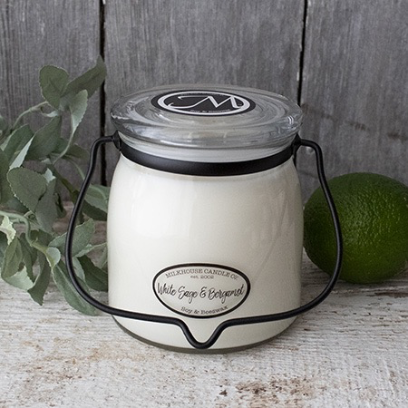 Butter Jar 16 oz:  White Sage & Bergamot
