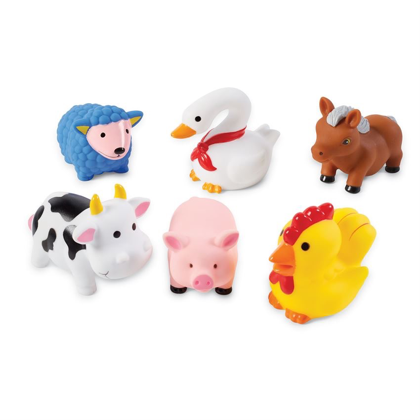 Mud Pie Farm Animal Rubber Bath Toys