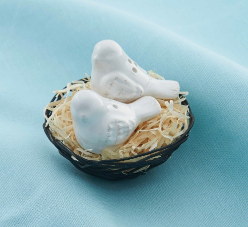 Mud Pie Bird and Salt Pepper in Nest