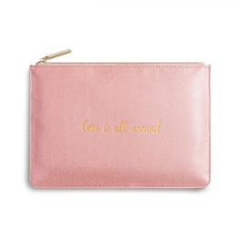 Katie Loxton The Perfect Pouch - Love is All Around - Pink