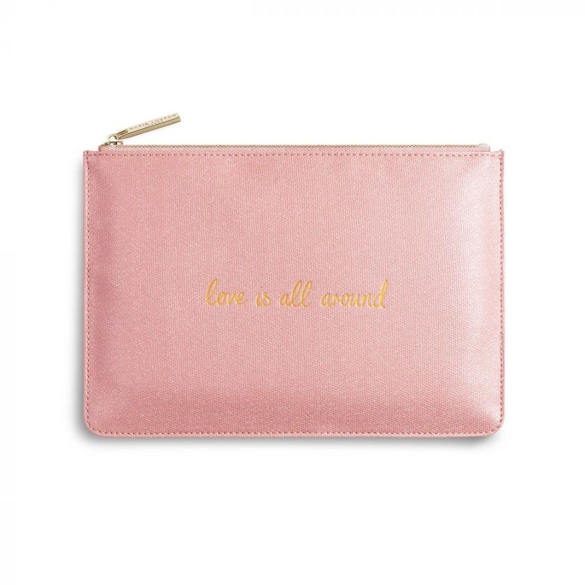 Katie Loxton The Perfect Pouch - Love is All Around - Pink
