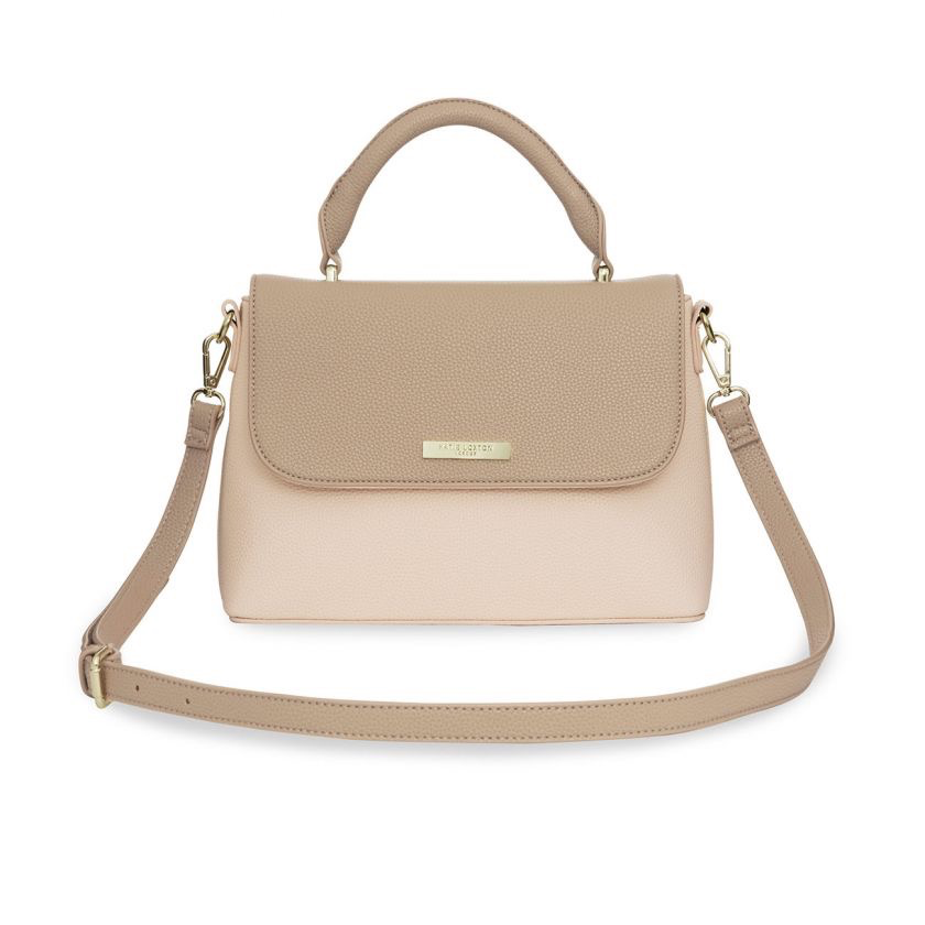 Katie Loxton Talia Two Toned Messenger - Taupe & Nude Pink