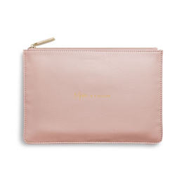 Katie Loxton Perfect Pouch - Mom in a Million - Pale Pink