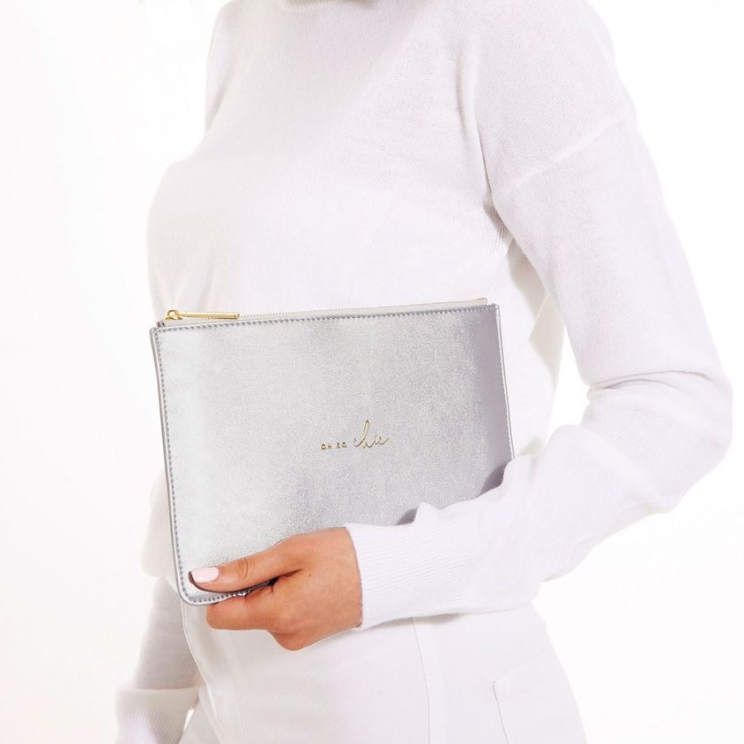 Katie Loxton Pebble Perfect Pouch - Oh So Chic - Silver