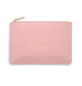 Katie Loxton Perfect Pouch - Life is Beautiful - Pink