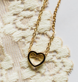 Rebecca Heart Cut Out Necklace - Gold