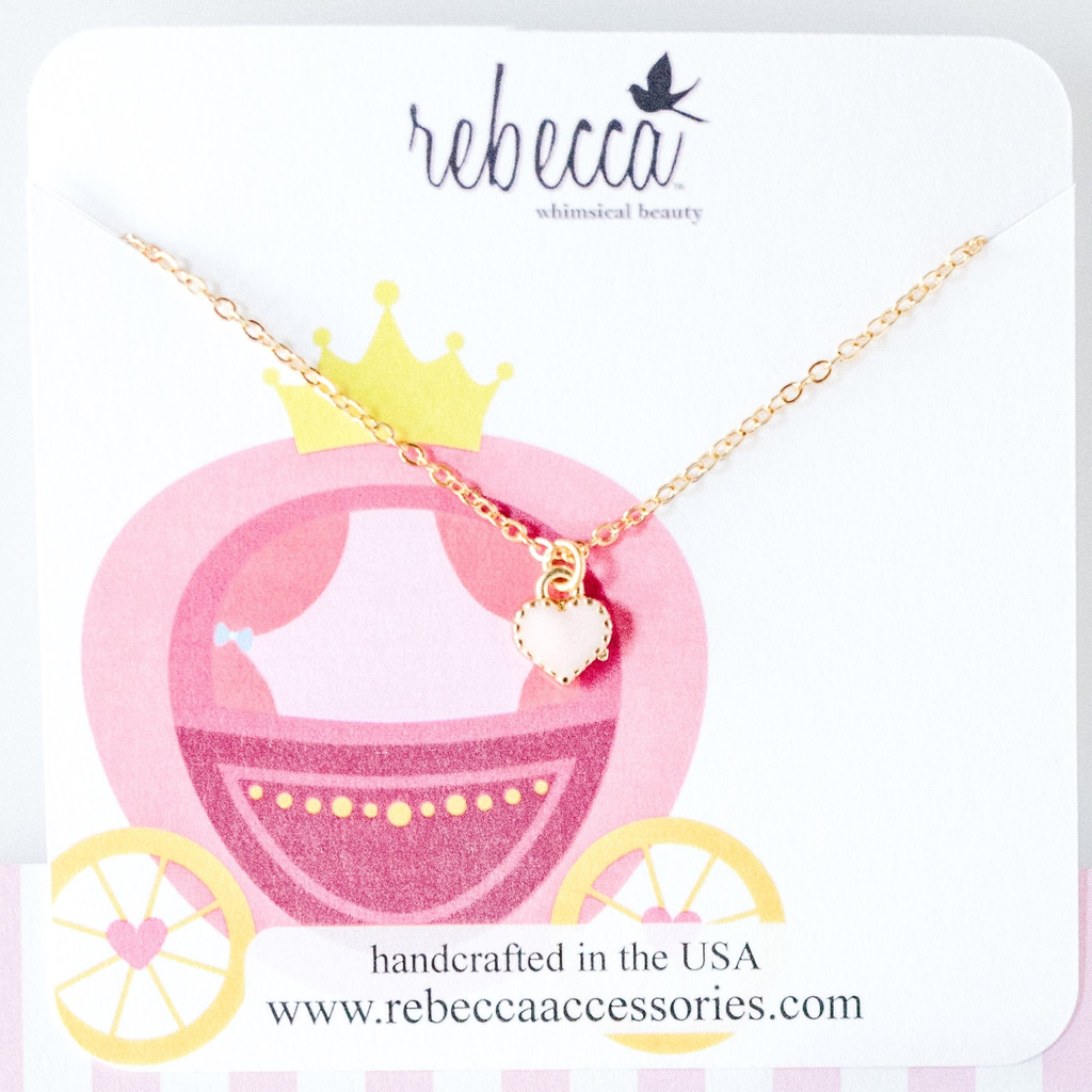 Rebecca Pink Heart necklace