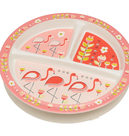 ORE Divided Suction Plate Flamingo