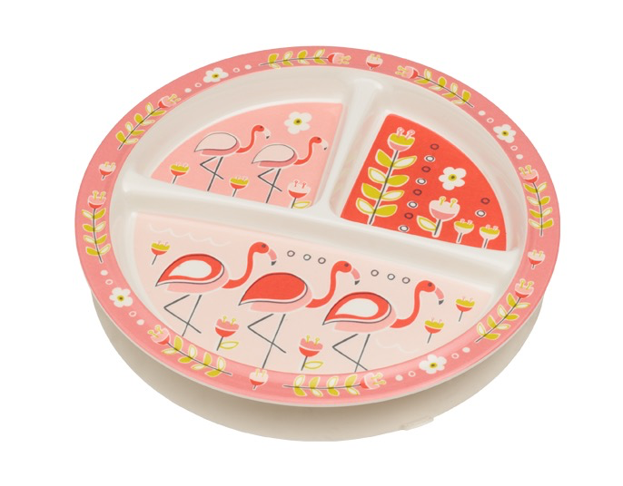 ORE Divided Suction Plate Flamingo
