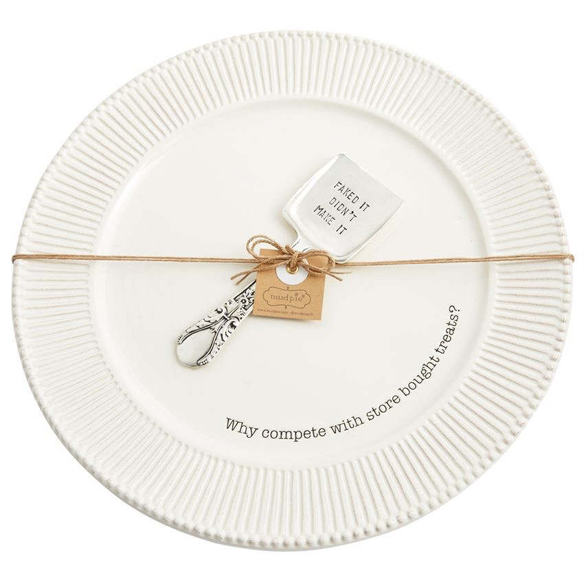 Mud Pie Store Bought Sweets Plate Set