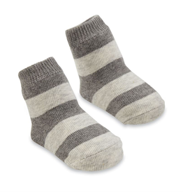 Mud Pie Grey Stripe Socks