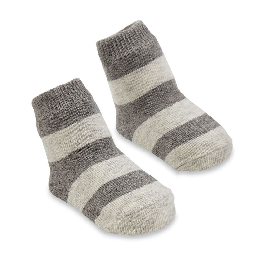 Mud Pie Grey Stripe Socks