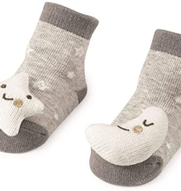 Mud Pie Moon and Star Rattle Toe Socks