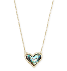 Kendra Scott - Ari Heart Pendant in Abalone Shell