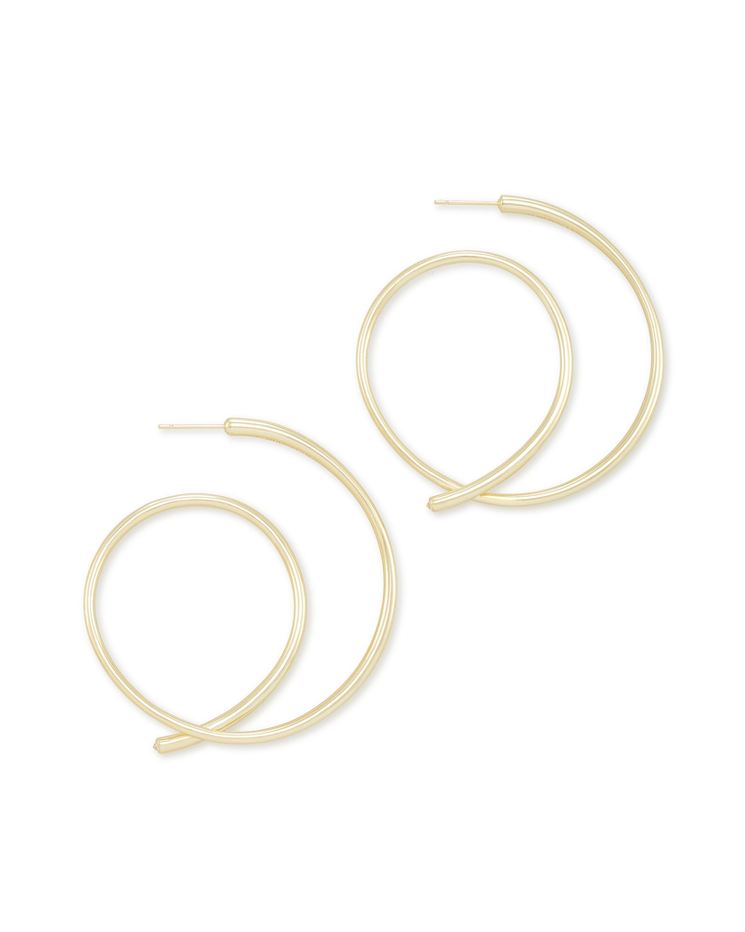 Kendra Scott - Myles Hoops in Gold