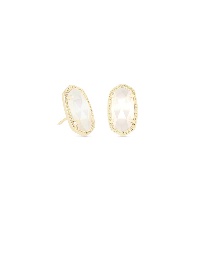 Kendra Scott - Ellie Earrings in Ivory Mother-Of-Pearl