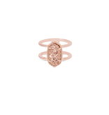 Kendra Scott - Elyse Ring in Rose Gold Drusy