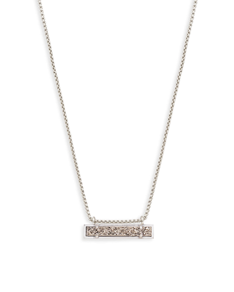 Kendra Scott - Leanor Necklace in Platinum Drusy