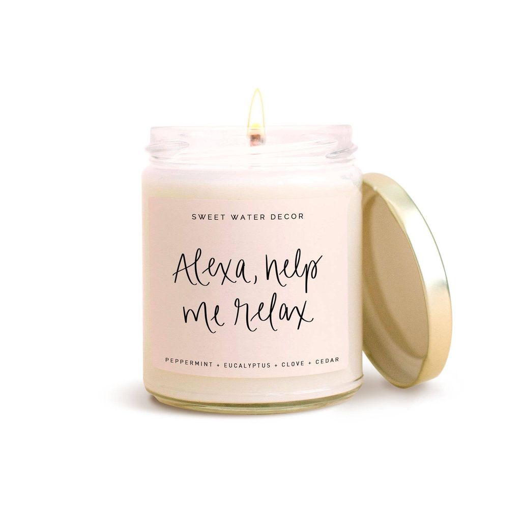 Sweet Water Decor Alexa, Help Me Relax Soy Candle