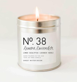 Lemon Lavender - Soy Silver Tin Candle