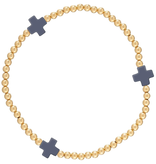 enewton - Signature Cross Gold Pattern 3mm/Navy