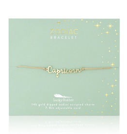 Zodiac Cord Bracelet Gold - Capricorn