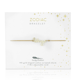 Zodiac Cord Bracelet Gold - Virgo