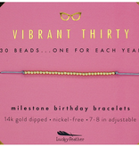 Milestone Birthday Bracelet Gold - Thirty