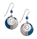 Silver Fores Blue Spiral with Bead