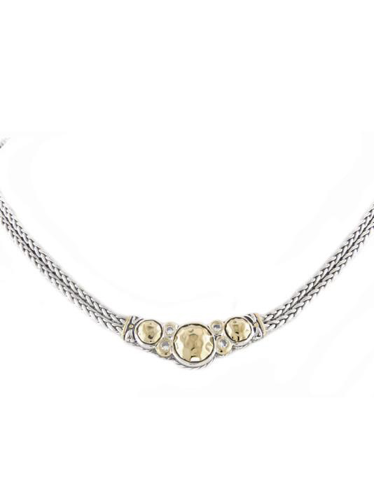 John Medeiros - Nouveau Collection Hammered Series Double Strand Necklace