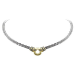 John Medeiros - Antiqua Gold Circle Double Strand Necklace