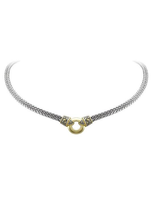 John Medeiros - Antiqua Gold Circle Double Strand Necklace