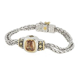 John Medeiros -Nouveau Double Strand Oval Bracelet/champagne