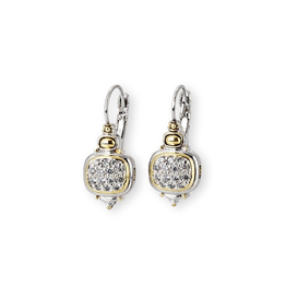 John Medeiros -Nouveau CZ French Wire Earrings