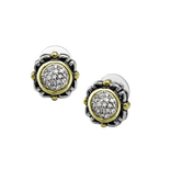 John Medeiros - Nouveau Collection Simplicity Pave Round Earrings