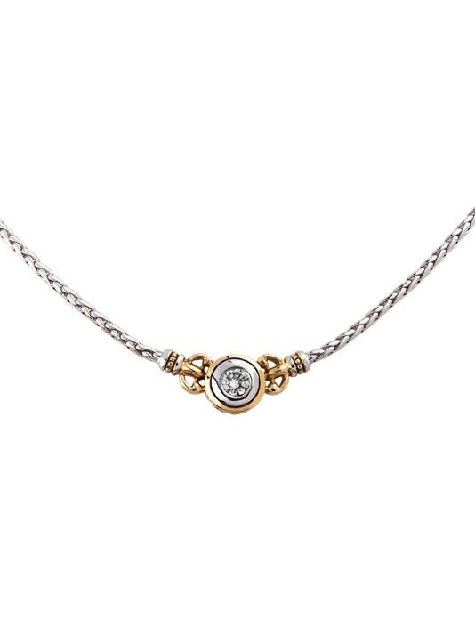 John Medeiros - Beijos 6mm CZ Single Stone Necklace