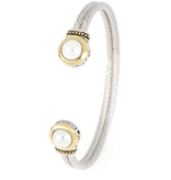 John Medeiros - Perola White Seashell Pearl Cuff Bracelet