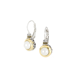 John Medeiros - Perola White Seashell Pearl French Wire Earrings