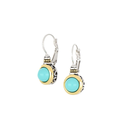 John Medeiros - Perola Turquoise French Wire Earring