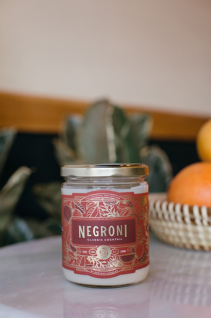 Rewined Cocktail Collection Negroni Candle