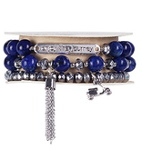 Soul Stacks - Enjoy the Journey Blue Lapis Bracelet Set