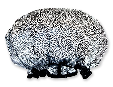 Lemon-Lavender Garden Doodle Shower Cap