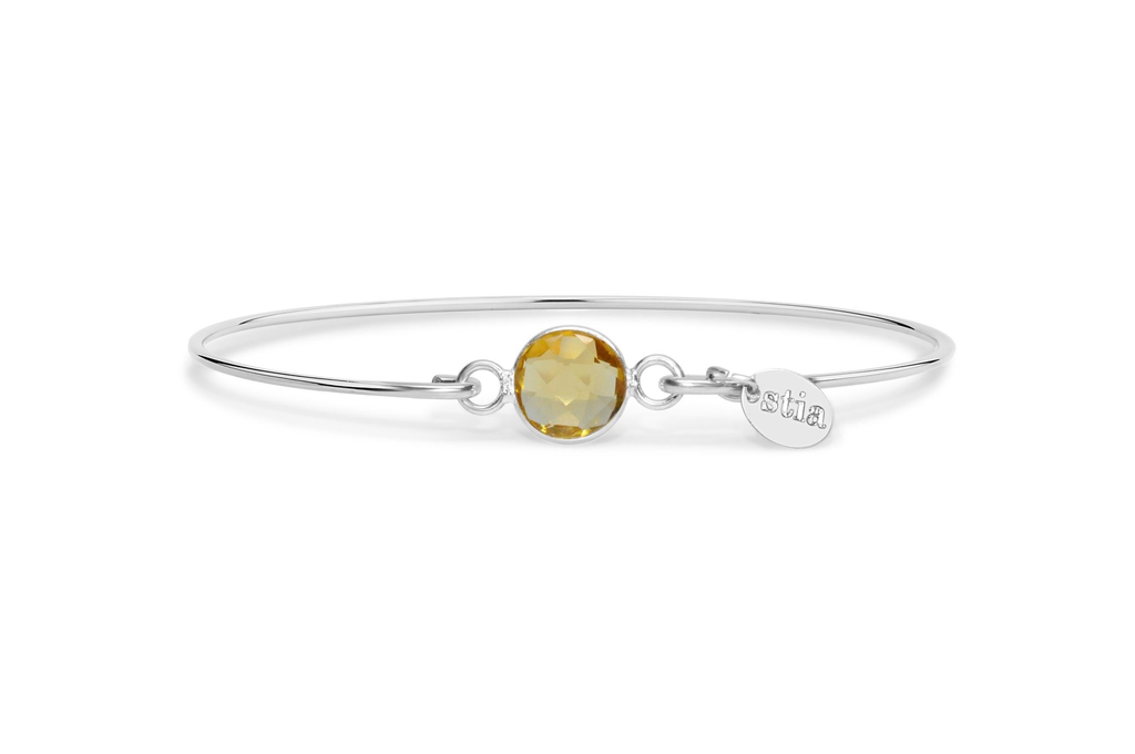 citrine birthstone bracelet