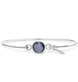 Stia 8mm Birthstone Bracelet - Amethyst/February