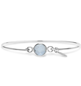 Stia 8mm Birthstone Bracelet - Clear Quartz/April