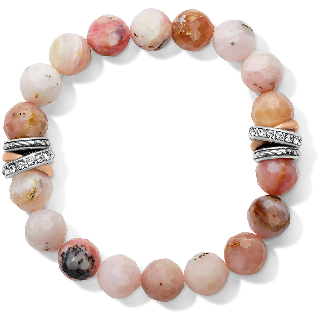 Brighton - Neptune’s Rings Pink Stretch Bracelet